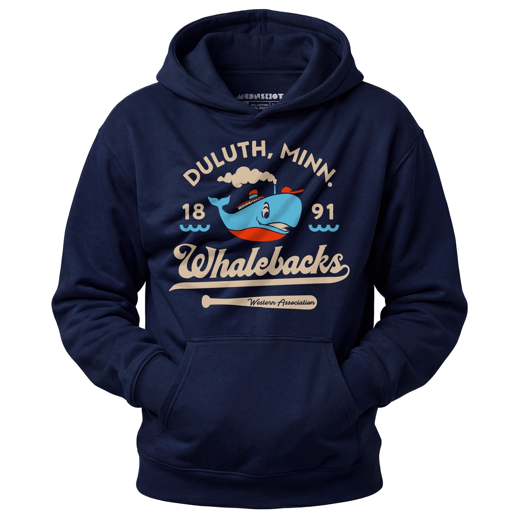 Duluth Whalebacks - Minnesota - Vintage Defunct Baseball Teams - Unisex Hoodie