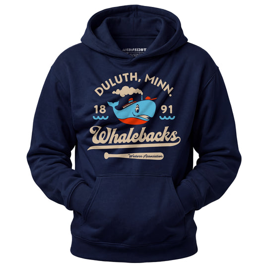 Duluth Whalebacks - Minnesota - Vintage Defunct Baseball Teams - Unisex Hoodie
