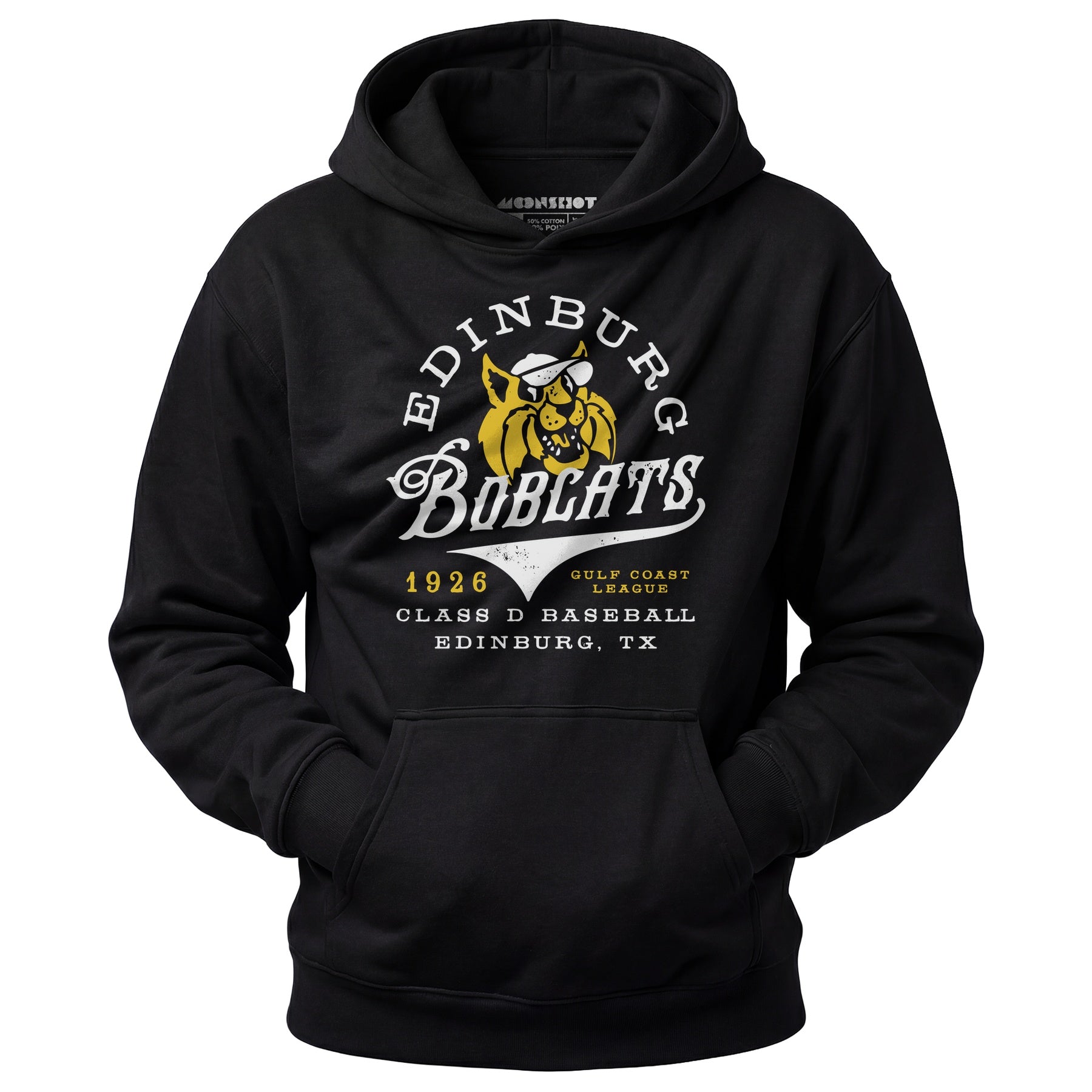 Edinburg Bobcats - Texas - Vintage Defunct Baseball Teams - Unisex Hoodie
