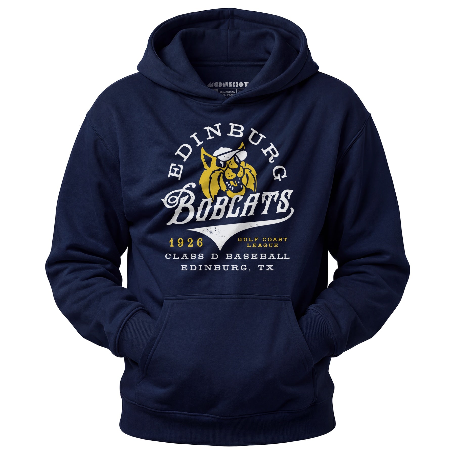 Edinburg Bobcats - Texas - Vintage Defunct Baseball Teams - Unisex Hoodie