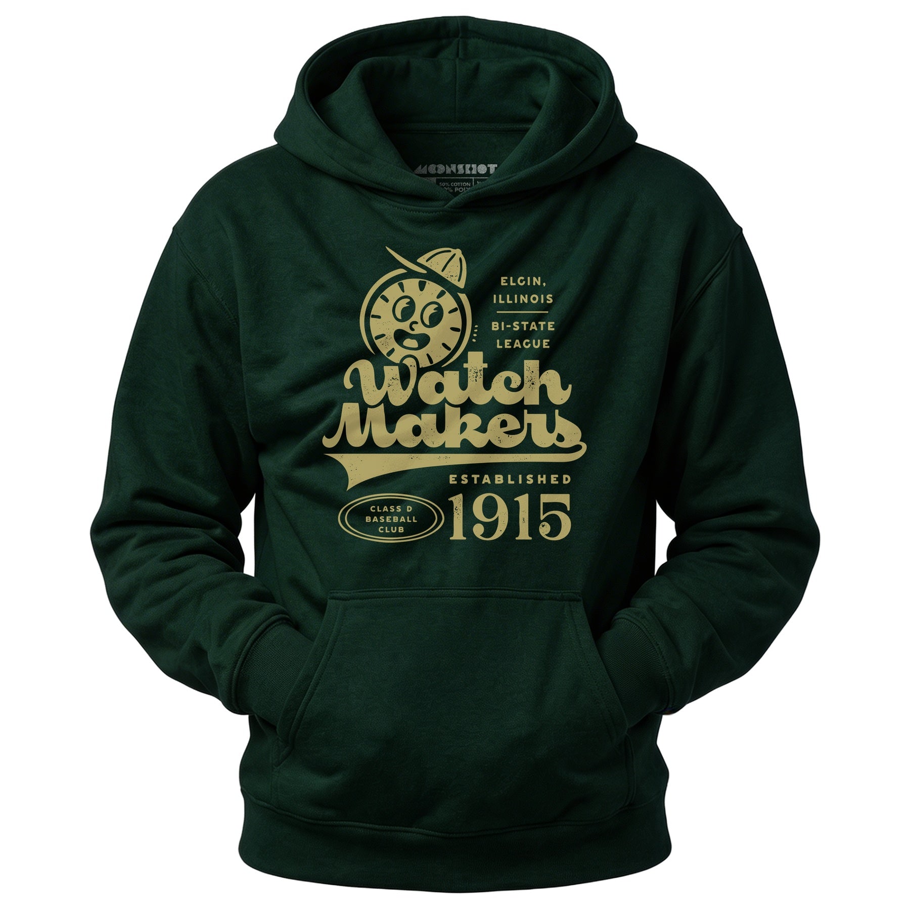Elgin Watch Makers - Illinois - Vintage Defunct Baseball Teams - Unisex Hoodie