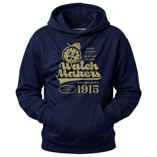Elgin Watch Makers - Illinois - Vintage Defunct Baseball Teams - Unisex Hoodie