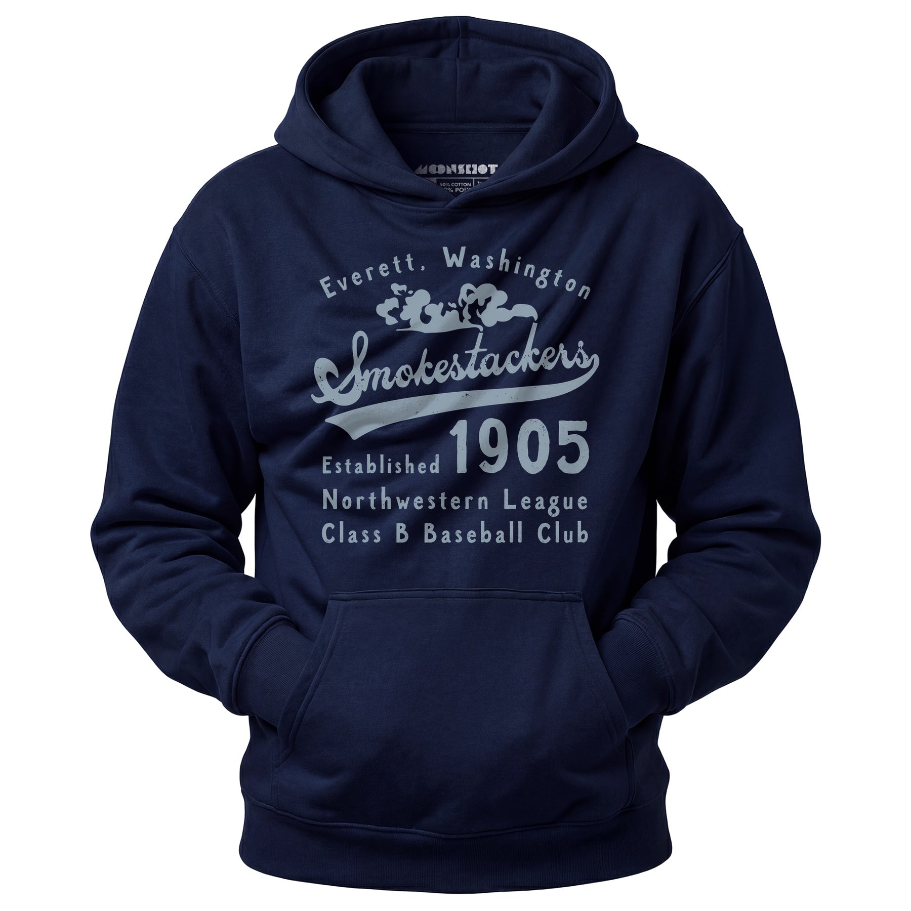 Everett Smokestackers - Washington - Vintage Defunct Baseball Teams - Unisex Hoodie
