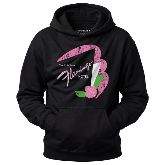 Fabulous Flamingo Hotel v2 - Vintage Las Vegas - Unisex Hoodie