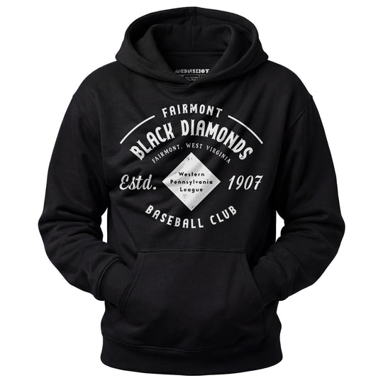 Fairmont Black Diamonds - West Virginia - Vintage Defunct Baseball Teams - Unisex Hoodie