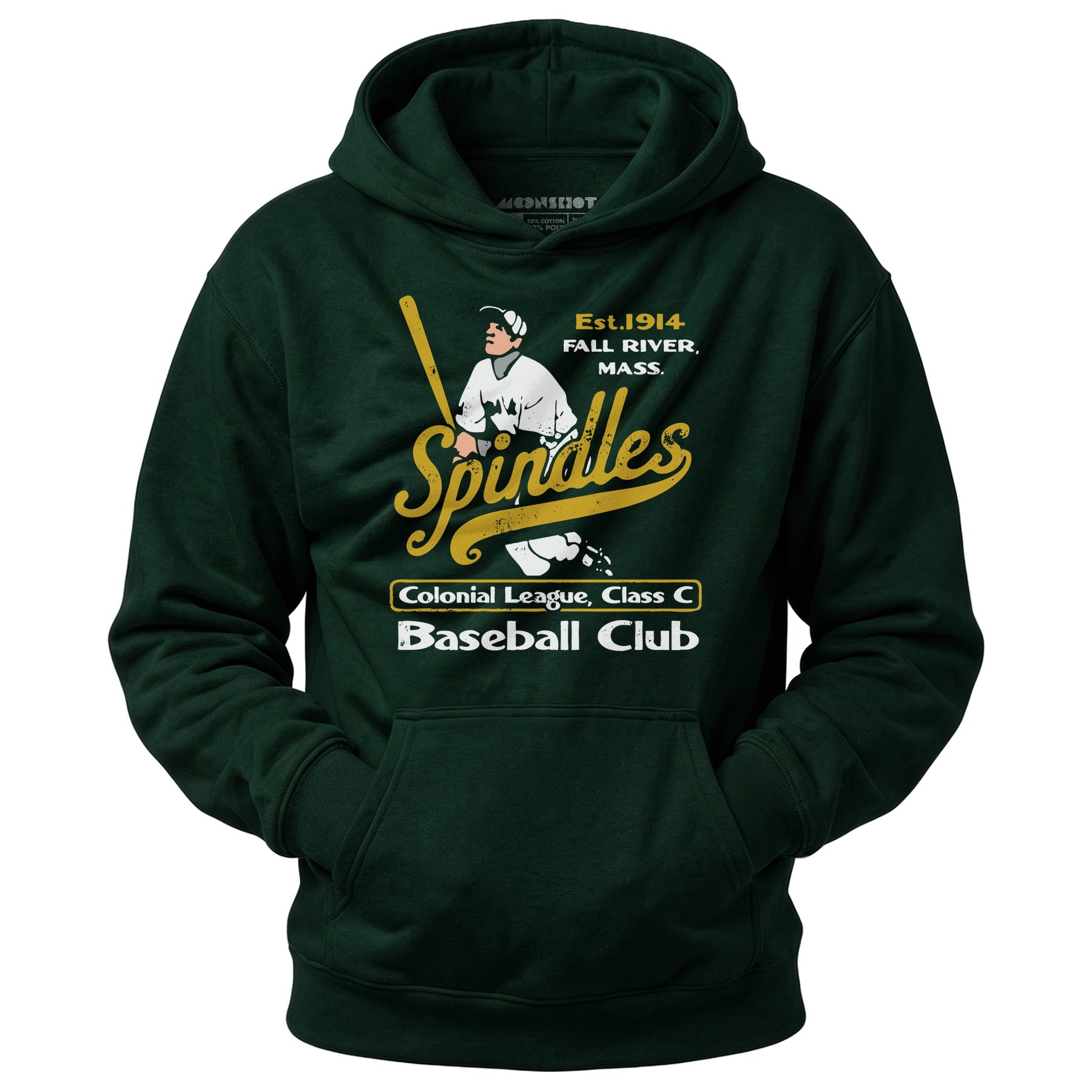 Fall River Spindles - Massachusetts - Vintage Defunct Baseball Teams - Unisex Hoodie