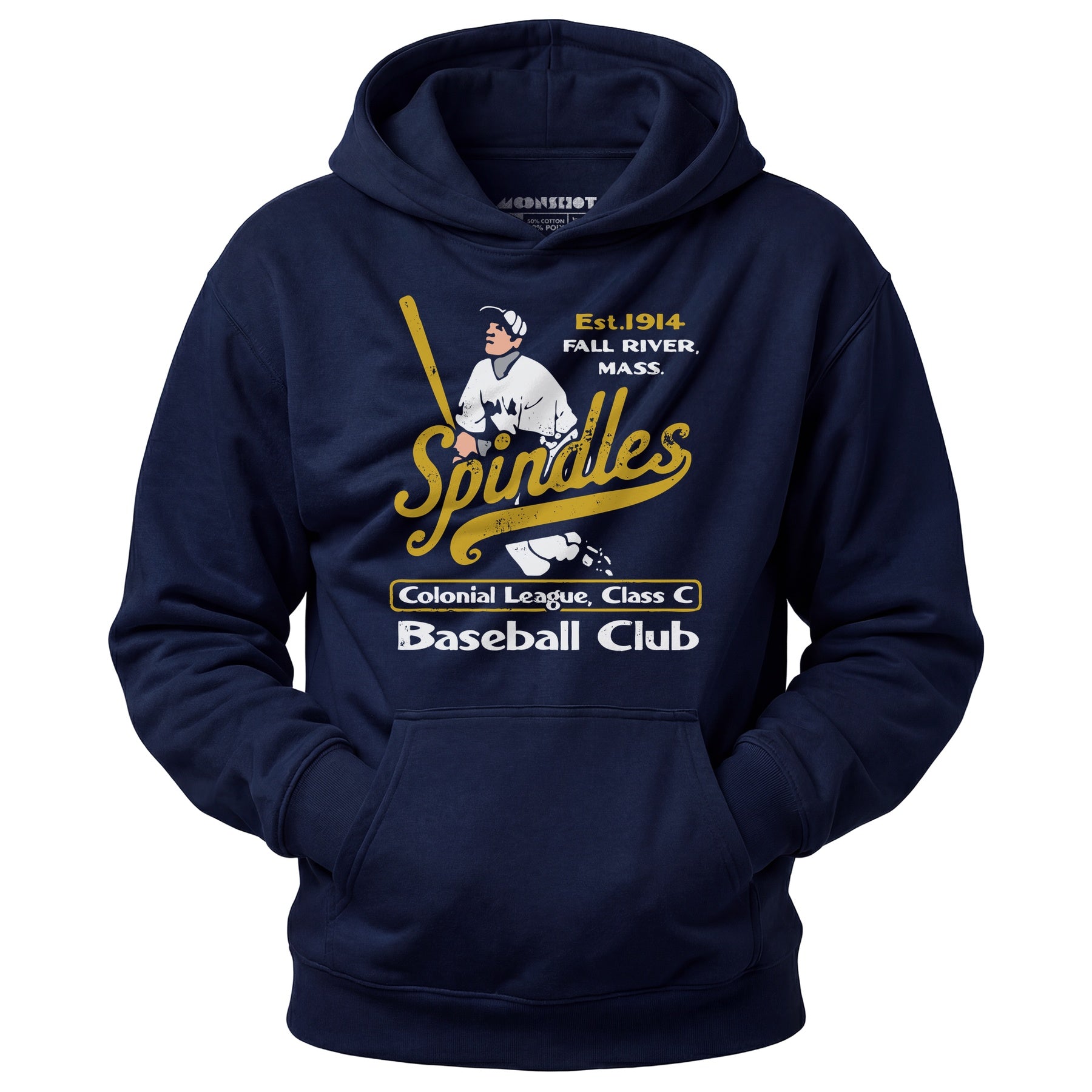 Fall River Spindles - Massachusetts - Vintage Defunct Baseball Teams - Unisex Hoodie