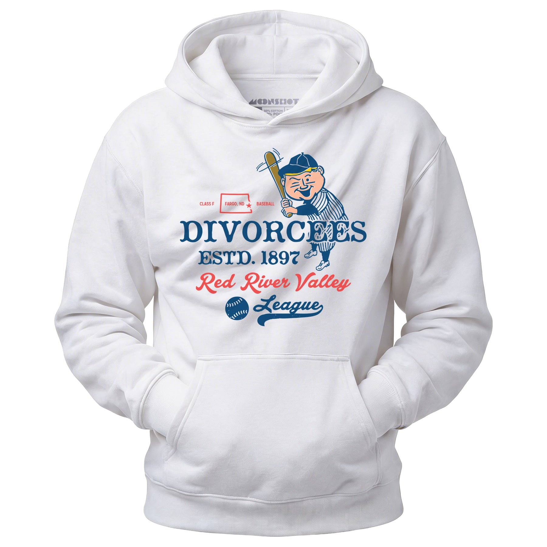 Fargo Divorcees - North Dakota - Vintage Defunct Baseball Teams - Unisex Hoodie