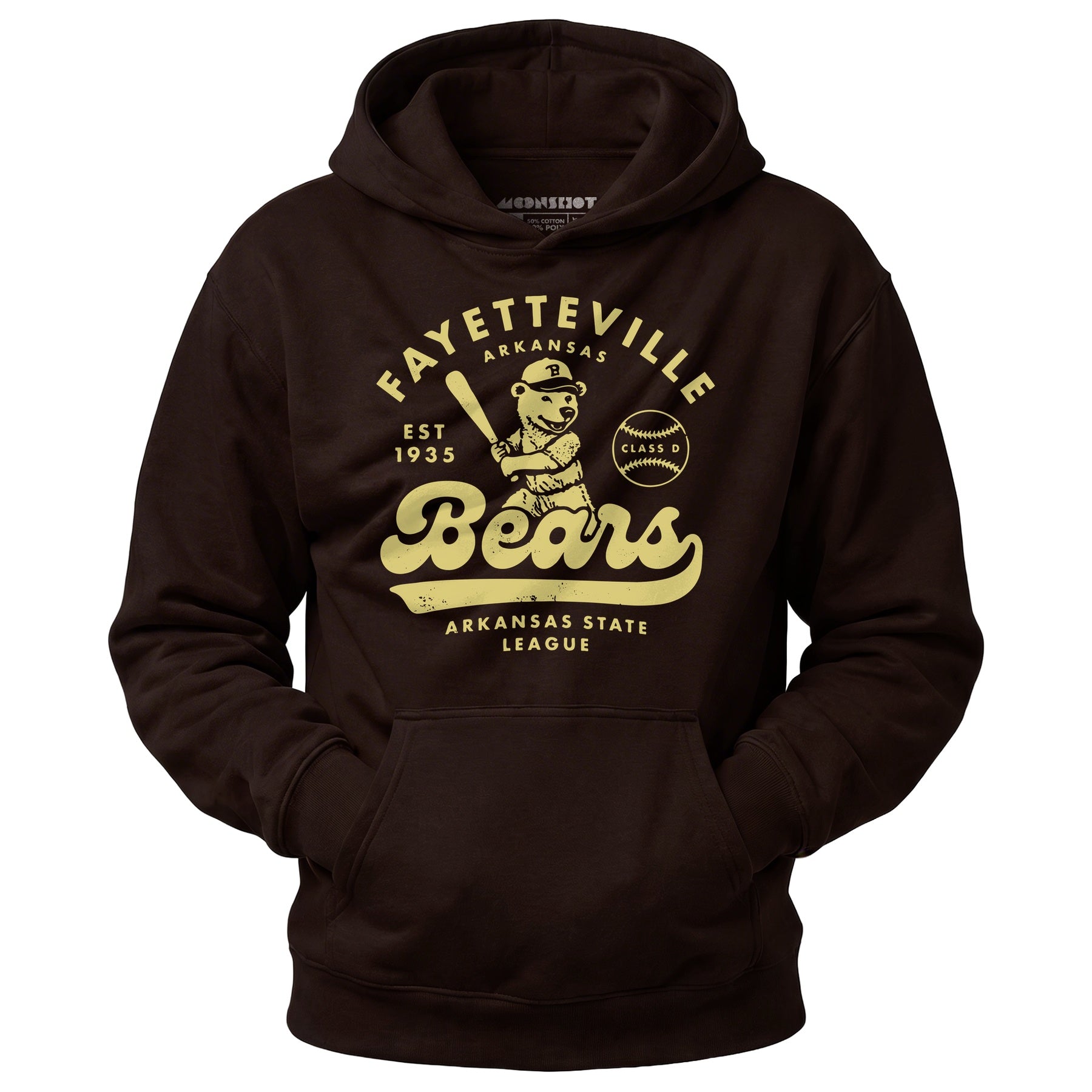 Fayetteville Bears - Arkansas - Vintage Defunct Baseball Teams - Unisex Hoodie