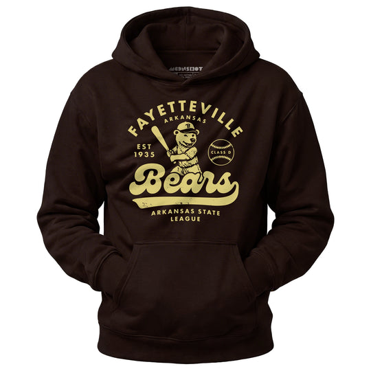 Fayetteville Bears - Arkansas - Vintage Defunct Baseball Teams - Unisex Hoodie
