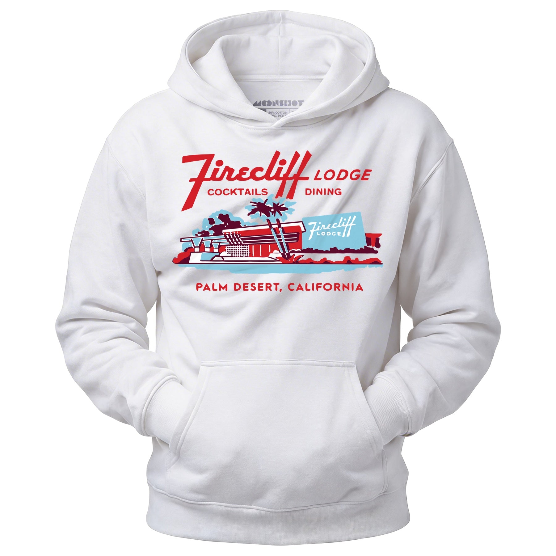 Firecliff Lodge Hotel - Vintage Greater Palm Springs, CA - Unisex Hoodie