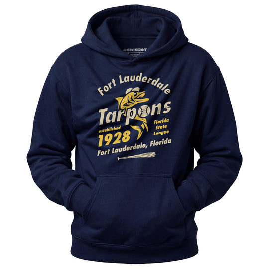 Fort Lauderdale Tarpons - Florida - Vintage Defunct Baseball Teams - Unisex Hoodie