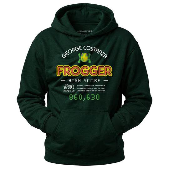 George Costanza Frogger High Score - Mario's Pizza - Unisex Hoodie