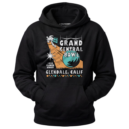 Grand Central Bowl - Glendale, CA - Vintage Bowling Alley - Unisex Hoodie