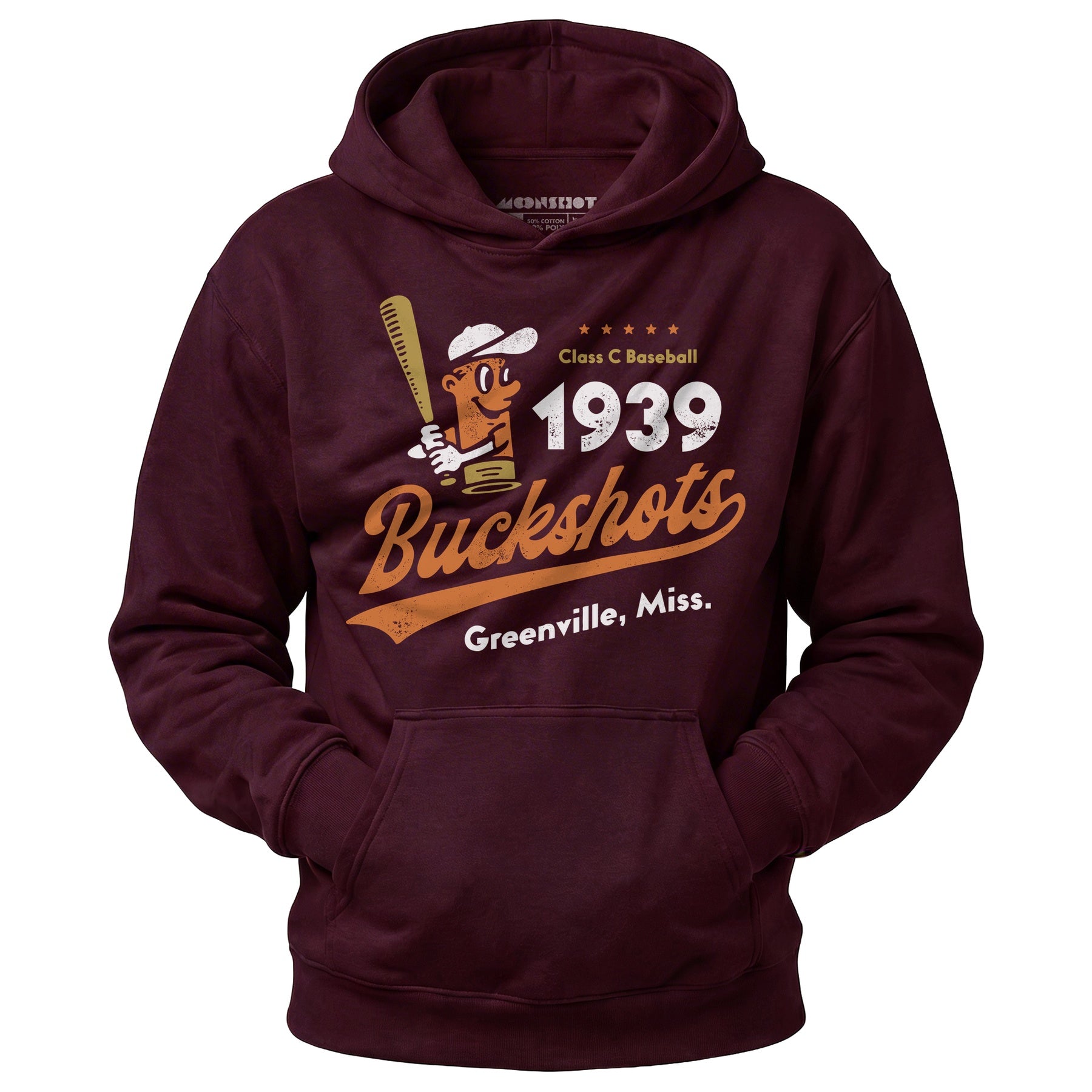 Greenville Buckshots - Mississippi - Vintage Defunct Baseball Teams - Unisex Hoodie