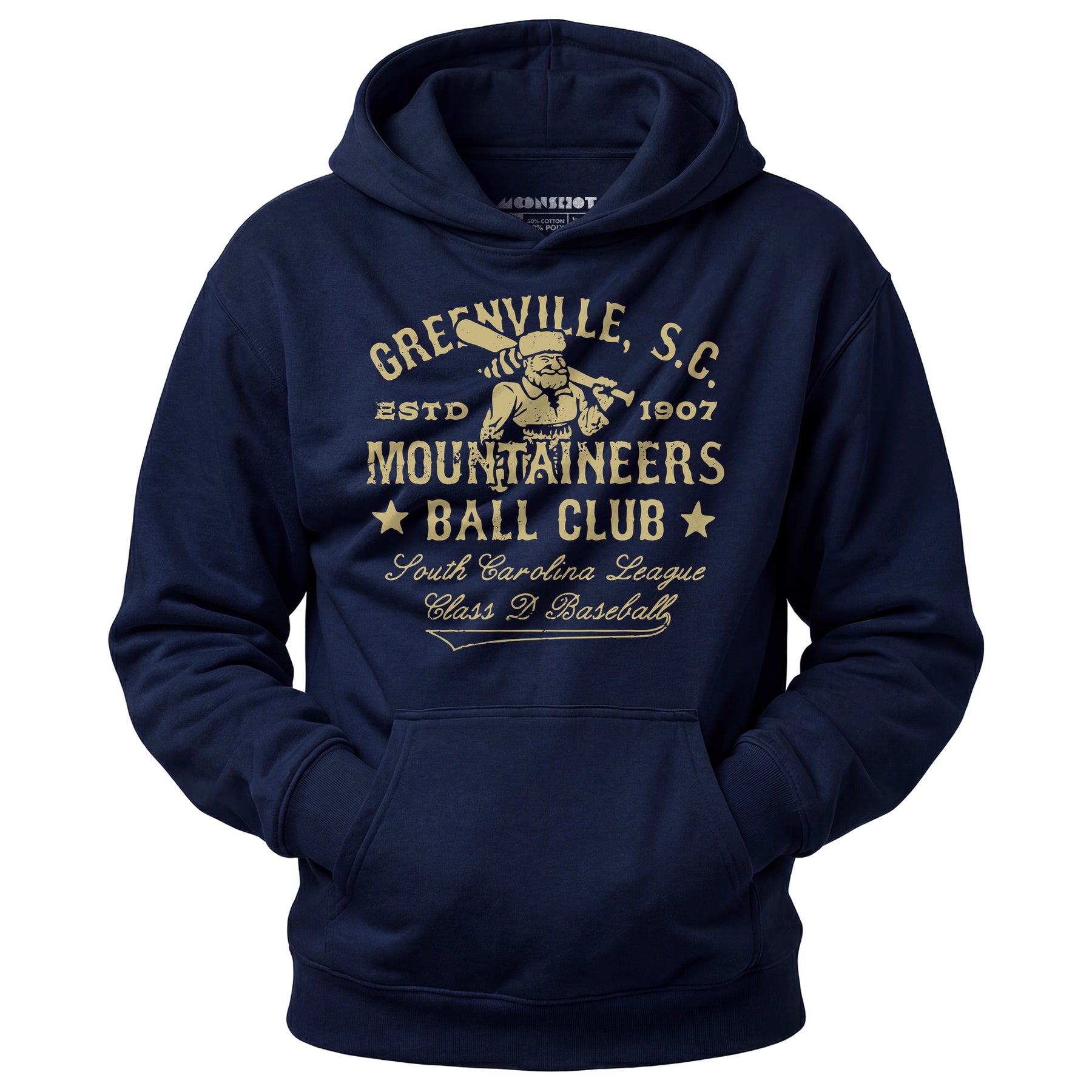 Greenville Mountaineers - South Carolina - Vintage Defunct Baseball Teams - Unisex Hoodie