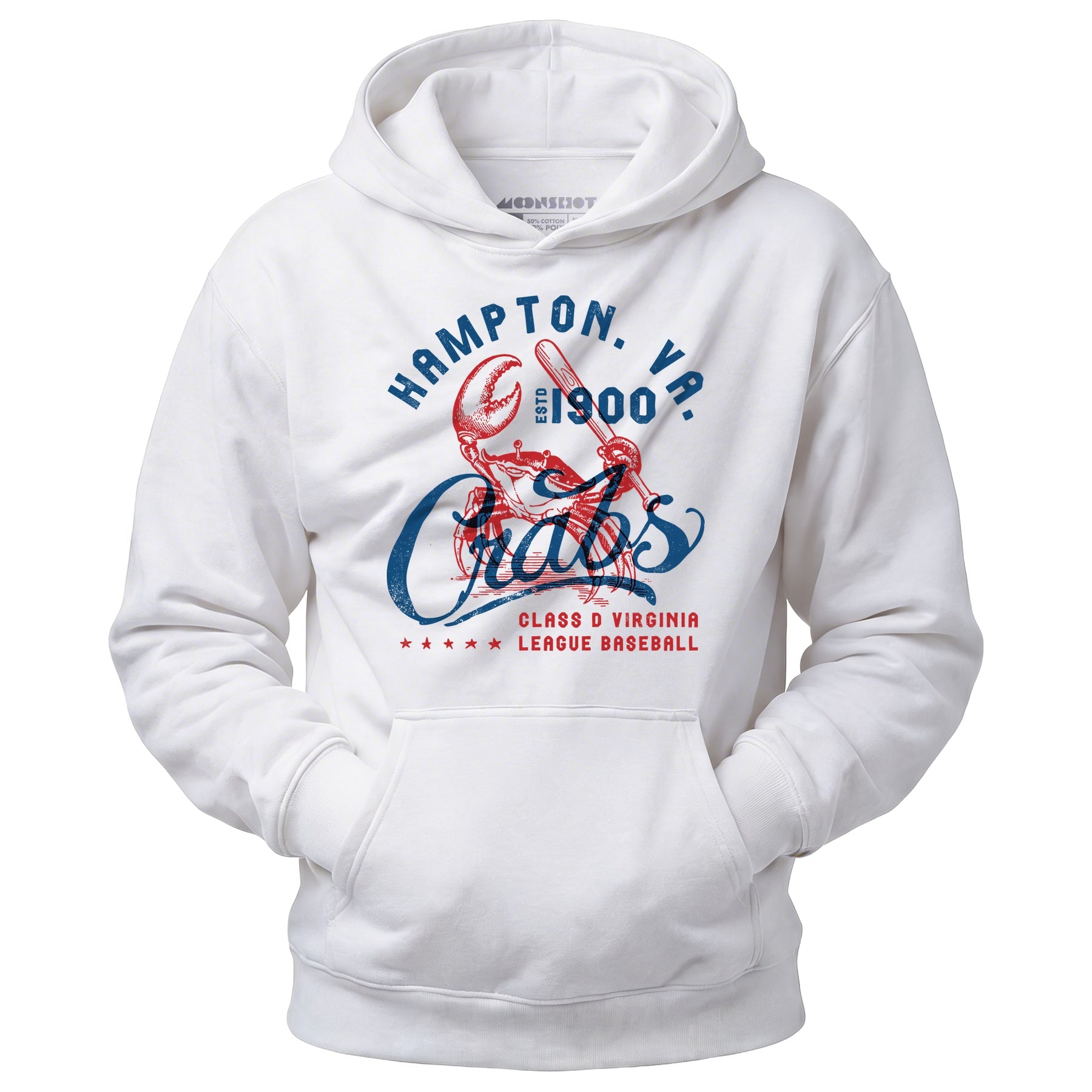 Hampton Crabs - Virginia - Vintage Defunct Baseball Teams - Unisex Hoodie