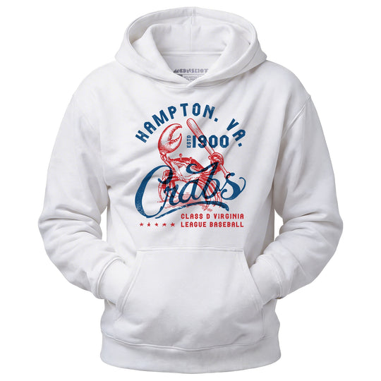 Hampton Crabs - Virginia - Vintage Defunct Baseball Teams - Unisex Hoodie