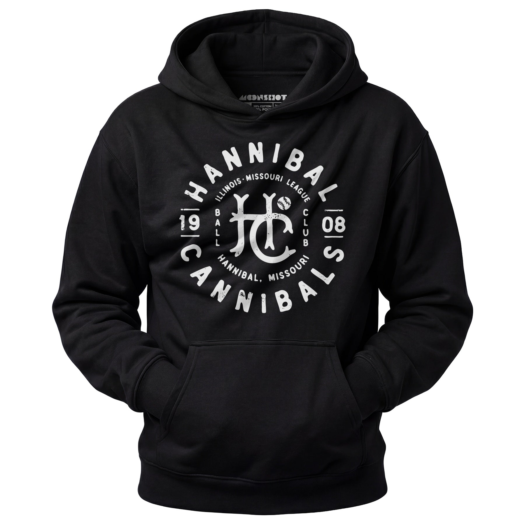 Hannibal Cannibals - Missouri - Vintage Defunct Baseball Teams - Unisex Hoodie