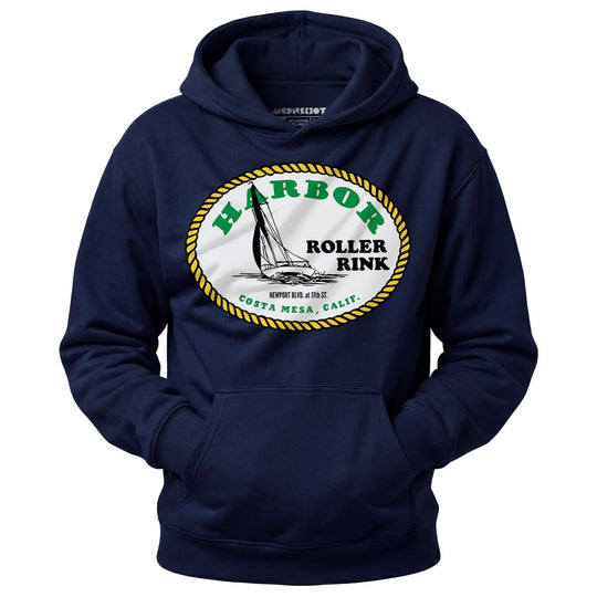 Harbor Roller Rink - Costa Mesa, CA - Vintage Roller Rink - Unisex Hoodie