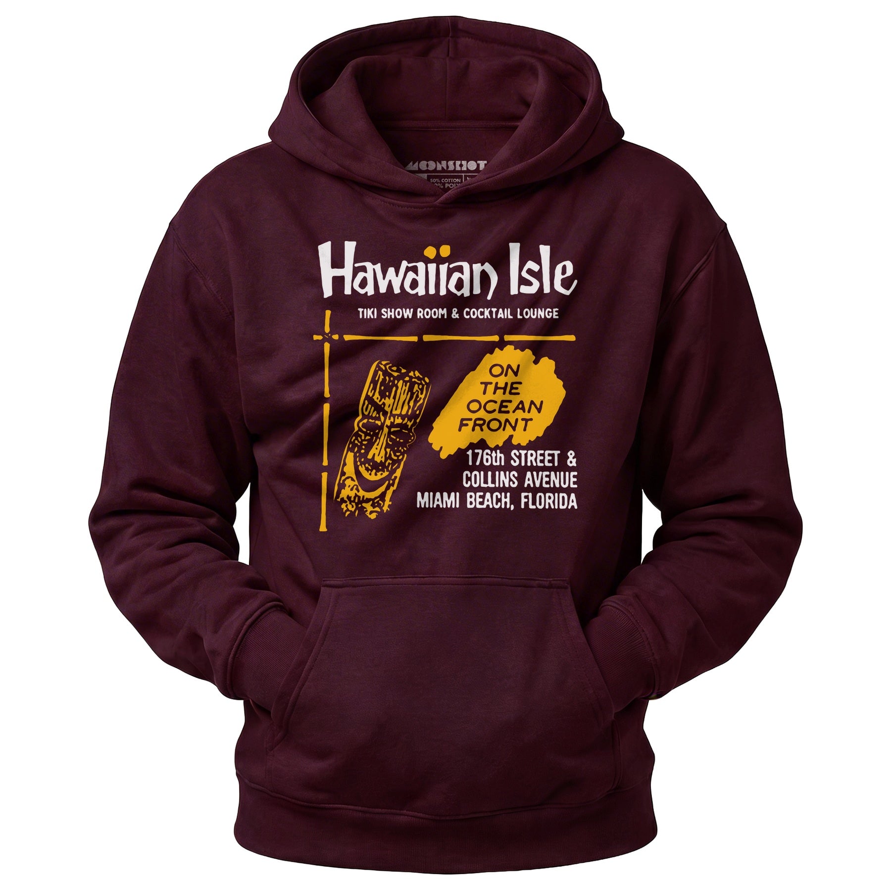 Hawaiian Isle - Miami Beach, FL - Vintage Tiki Bar - Unisex Hoodie