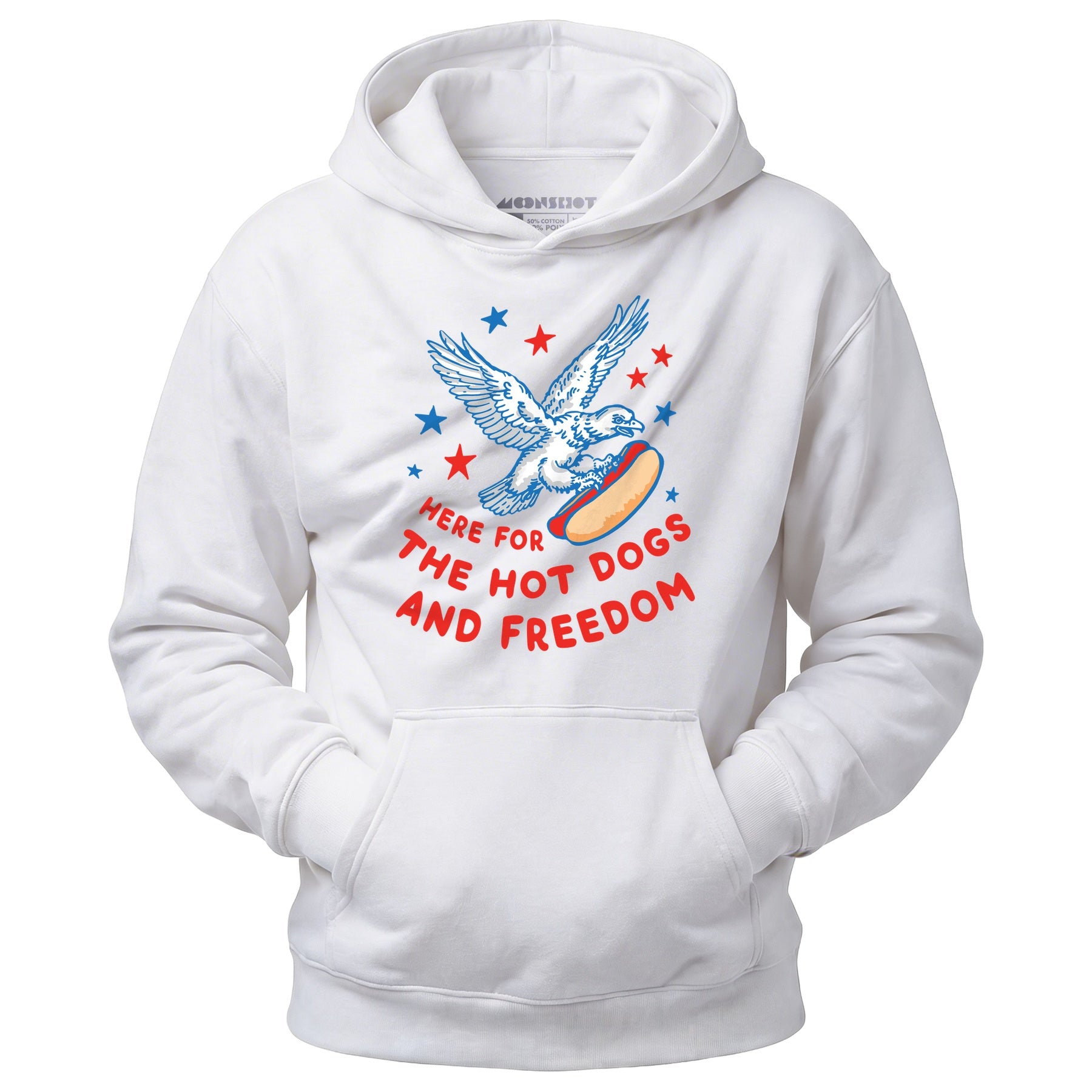 Here For The Hot Dogs and Freedom - Unisex Hoodie