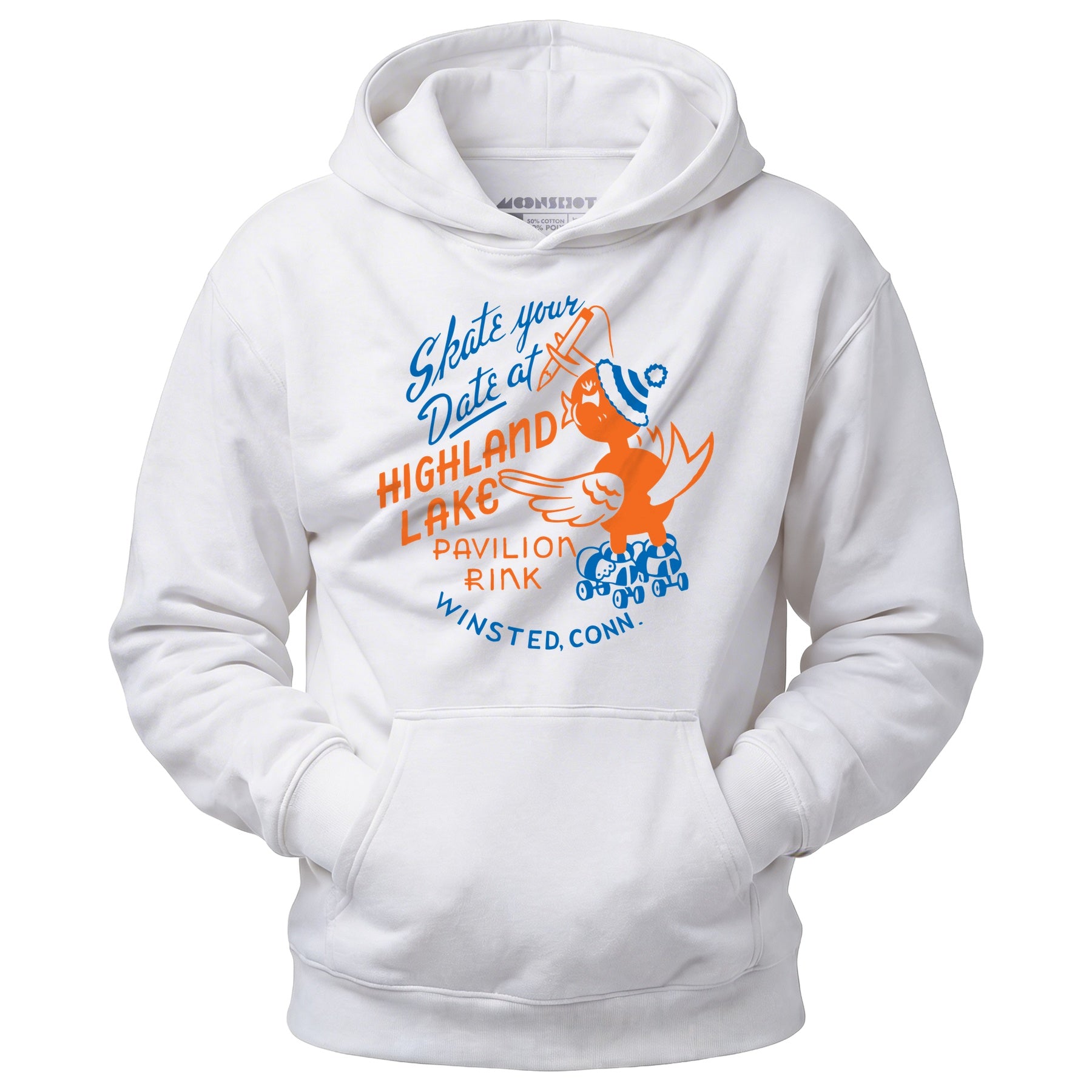 Highland Lake Pavilion Rink - Winsted, CT - Vintage Roller Rink - Unisex Hoodie