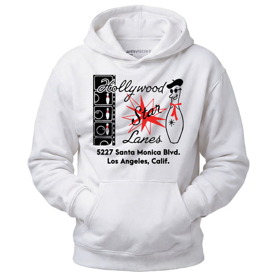 Hollywood Star Lanes - Los Angeles, CA - Vintage Bowling Alley - Unisex Hoodie