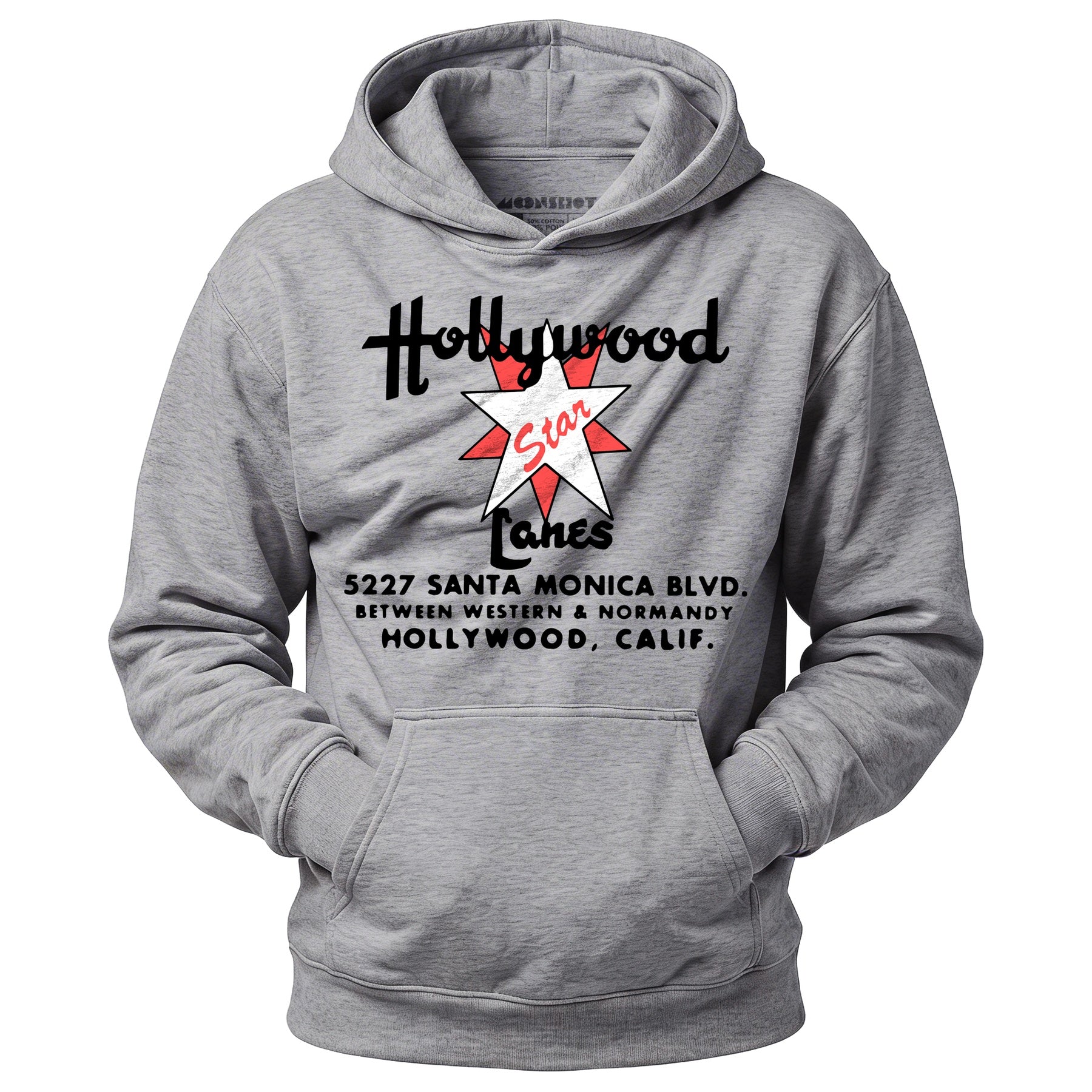 Hollywood Star Lanes v2 - Los Angeles, CA - Vintage Bowling Alley - Unisex Hoodie