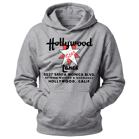 Hollywood Star Lanes v2 - Los Angeles, CA - Vintage Bowling Alley - Unisex Hoodie