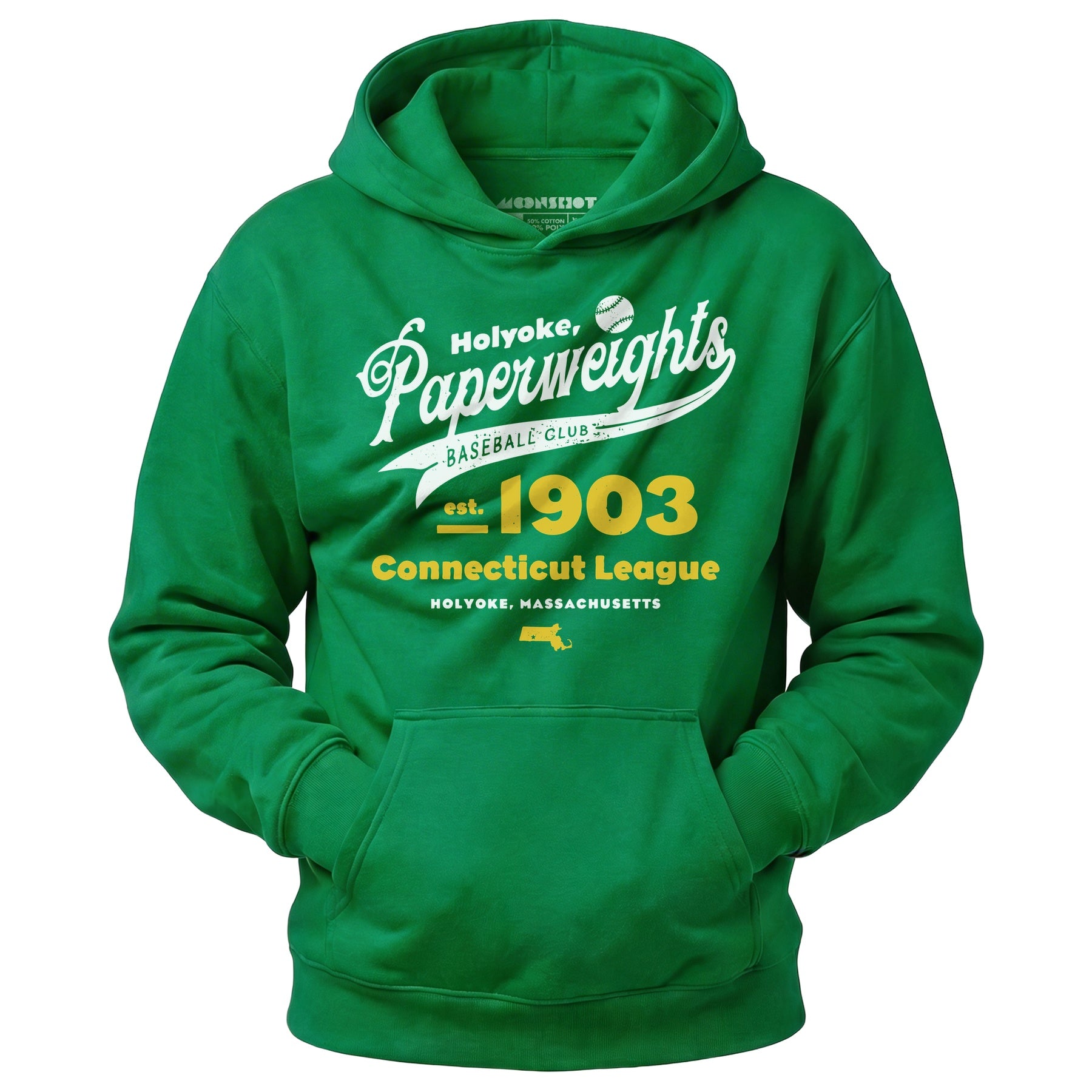 Holyoke Paperweights - Massachusetts - Vintage Defunct Baseball Teams - Unisex Hoodie