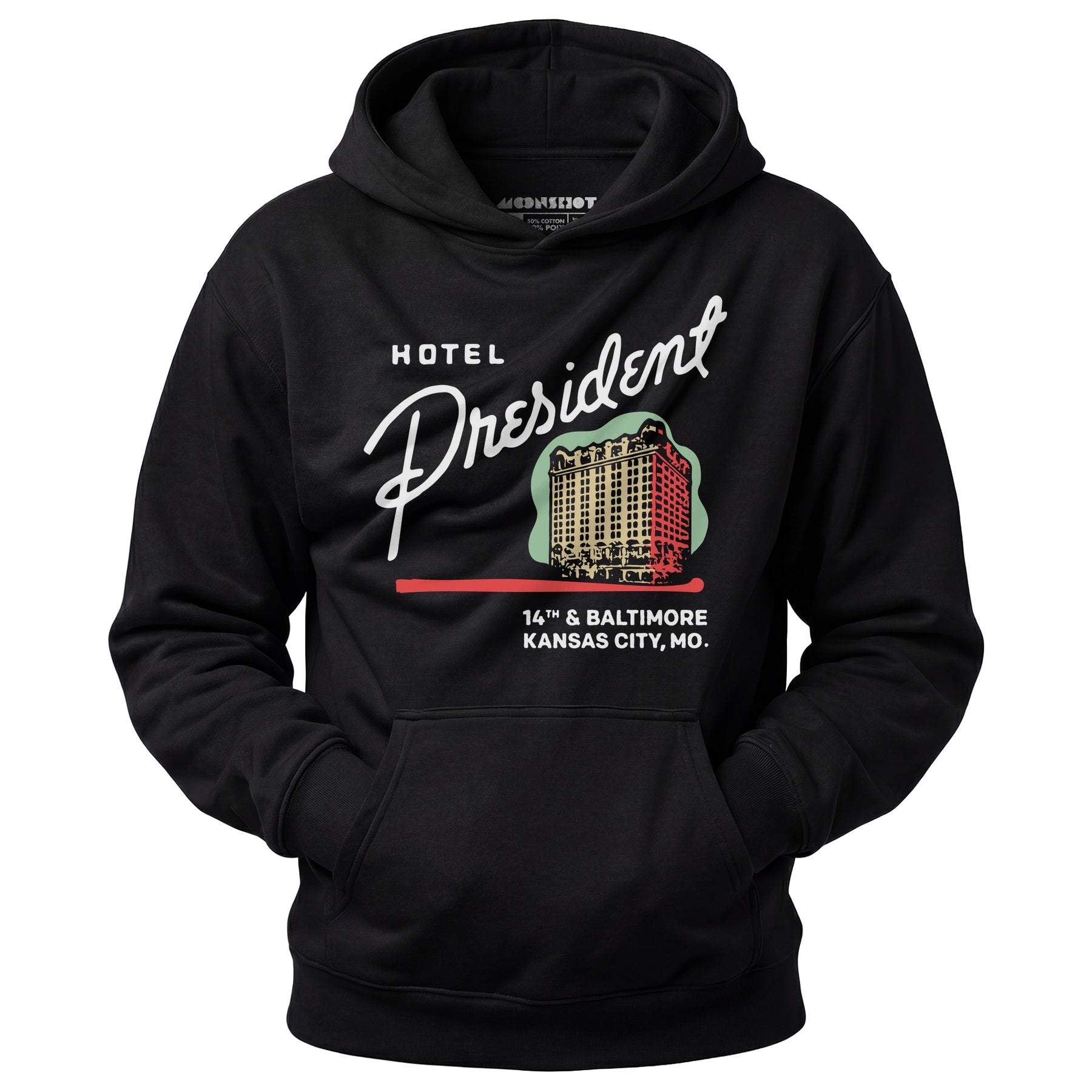 Hotel President - Kansas City, MO - Vintage Hotel - Unisex Hoodie