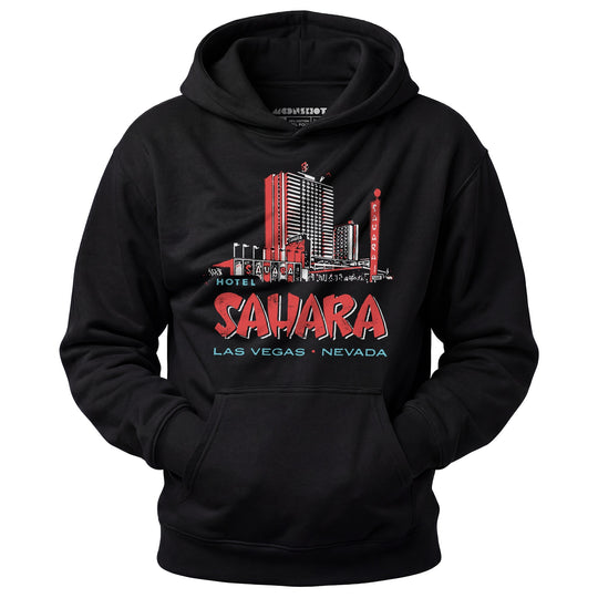 Hotel Sahara Exterior - Vintage Las Vegas - Unisex Hoodie