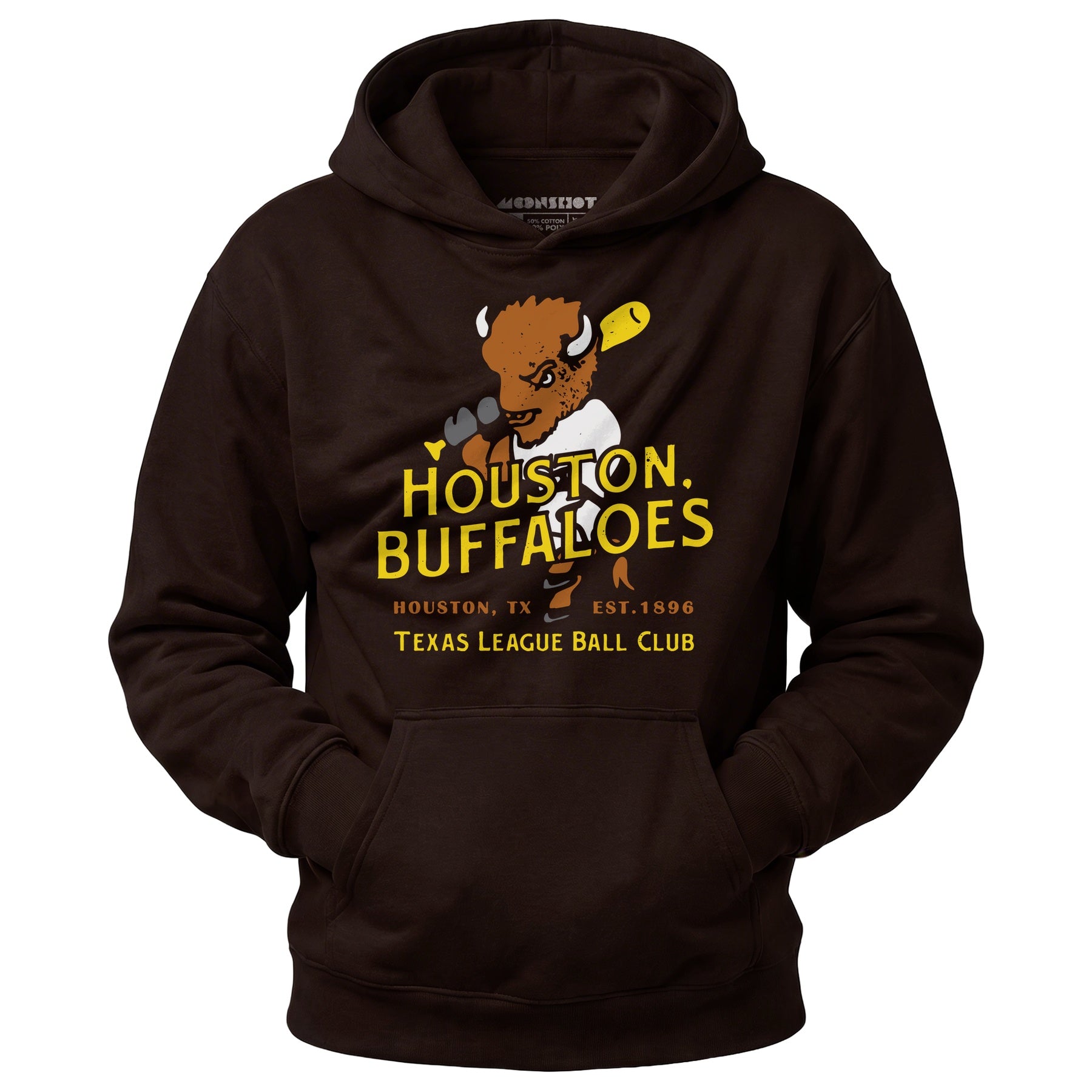 Houston Buffaloes - Texas - Vintage Defunct Baseball Teams - Unisex Hoodie