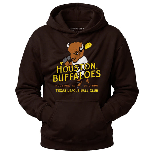 Houston Buffaloes - Texas - Vintage Defunct Baseball Teams - Unisex Hoodie