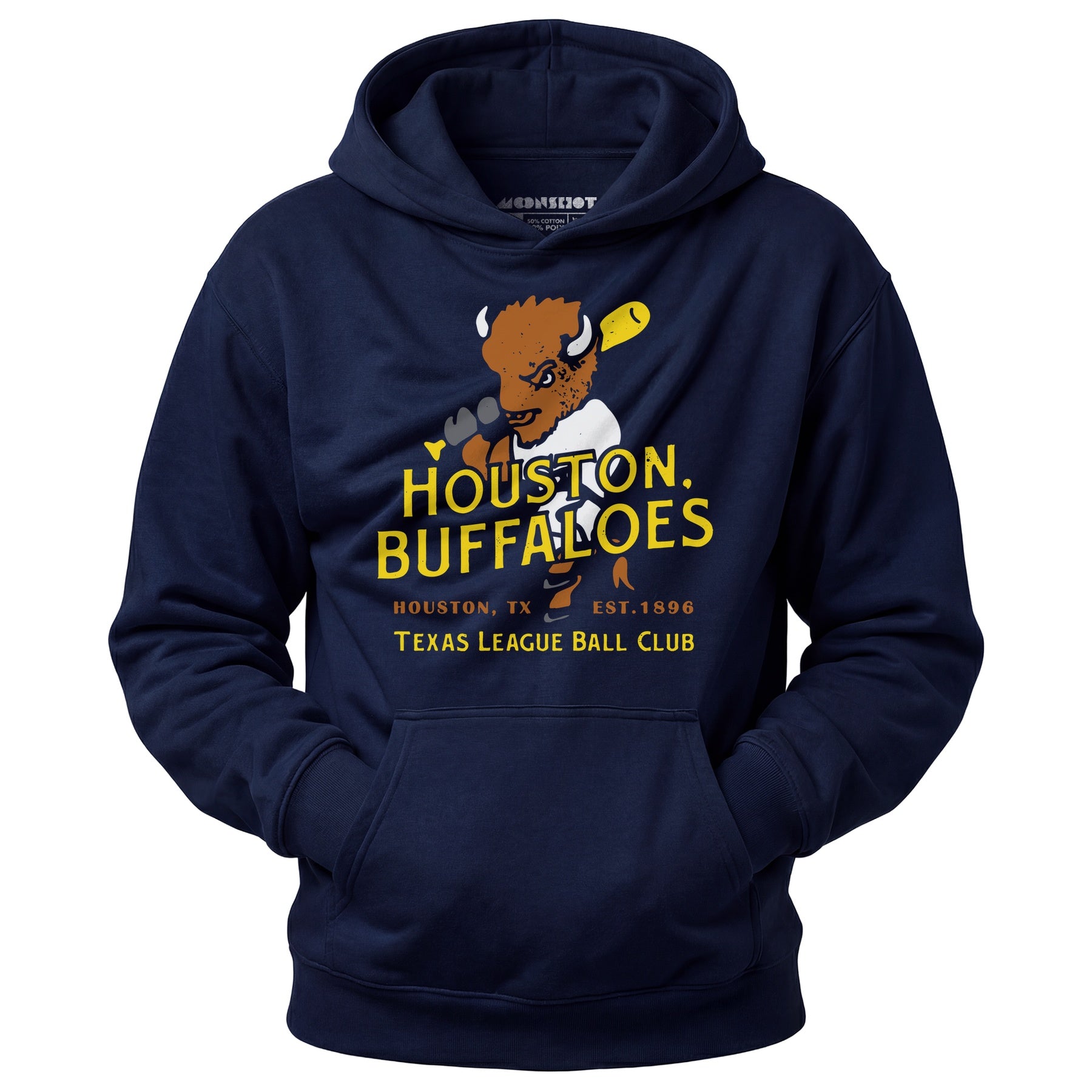Houston Buffaloes - Texas - Vintage Defunct Baseball Teams - Unisex Hoodie