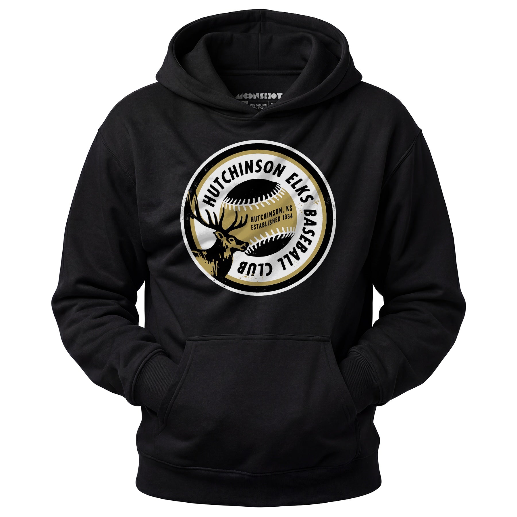 Hutchinson Elks - Kansas - Vintage Defunct Baseball Teams - Unisex Hoodie