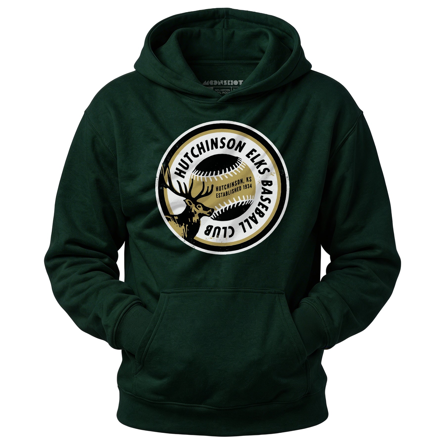 Hutchinson Elks - Kansas - Vintage Defunct Baseball Teams - Unisex Hoodie