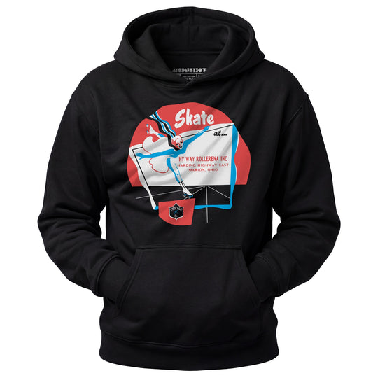Hy-Way Rollerena - Marion, OH - Vintage Roller Rink - Unisex Hoodie