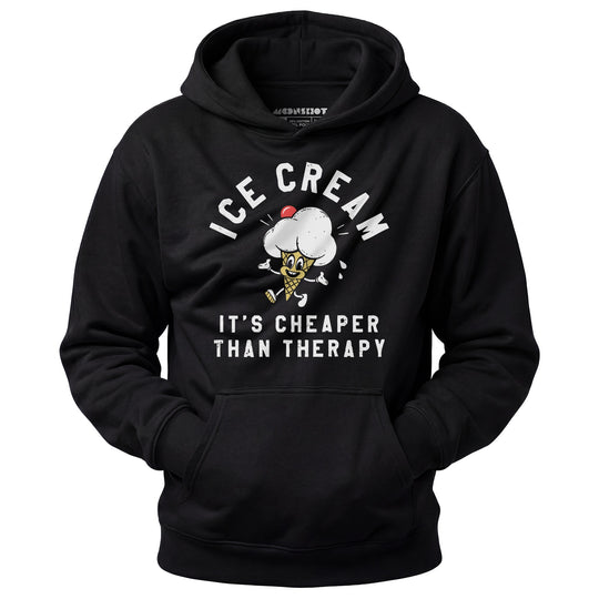 Ice Cream It's Cheaper Than Therapy - Unisex Hoodie