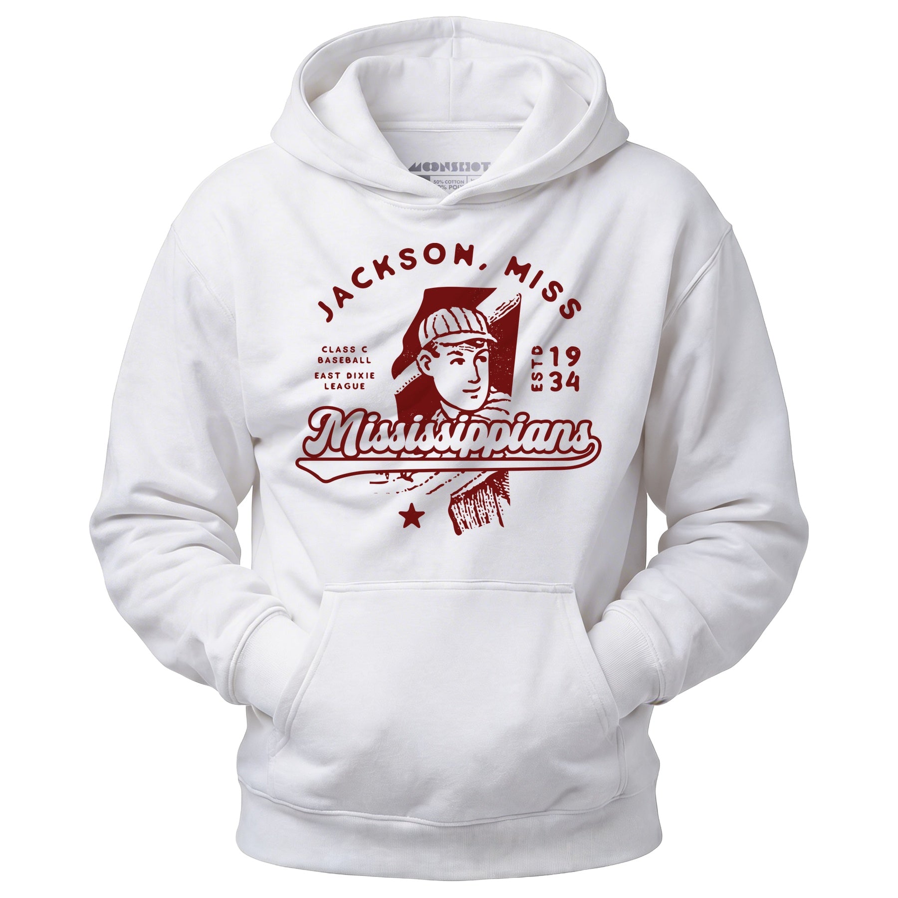 Jackson Mississippians - Mississippi - Vintage Defunct Baseball Teams - Unisex Hoodie