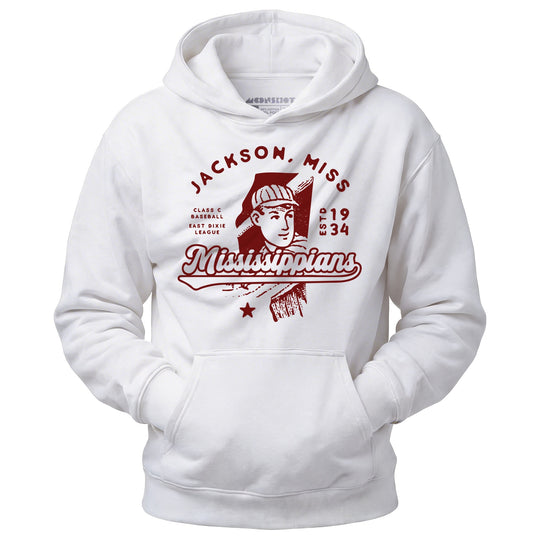 Jackson Mississippians - Mississippi - Vintage Defunct Baseball Teams - Unisex Hoodie