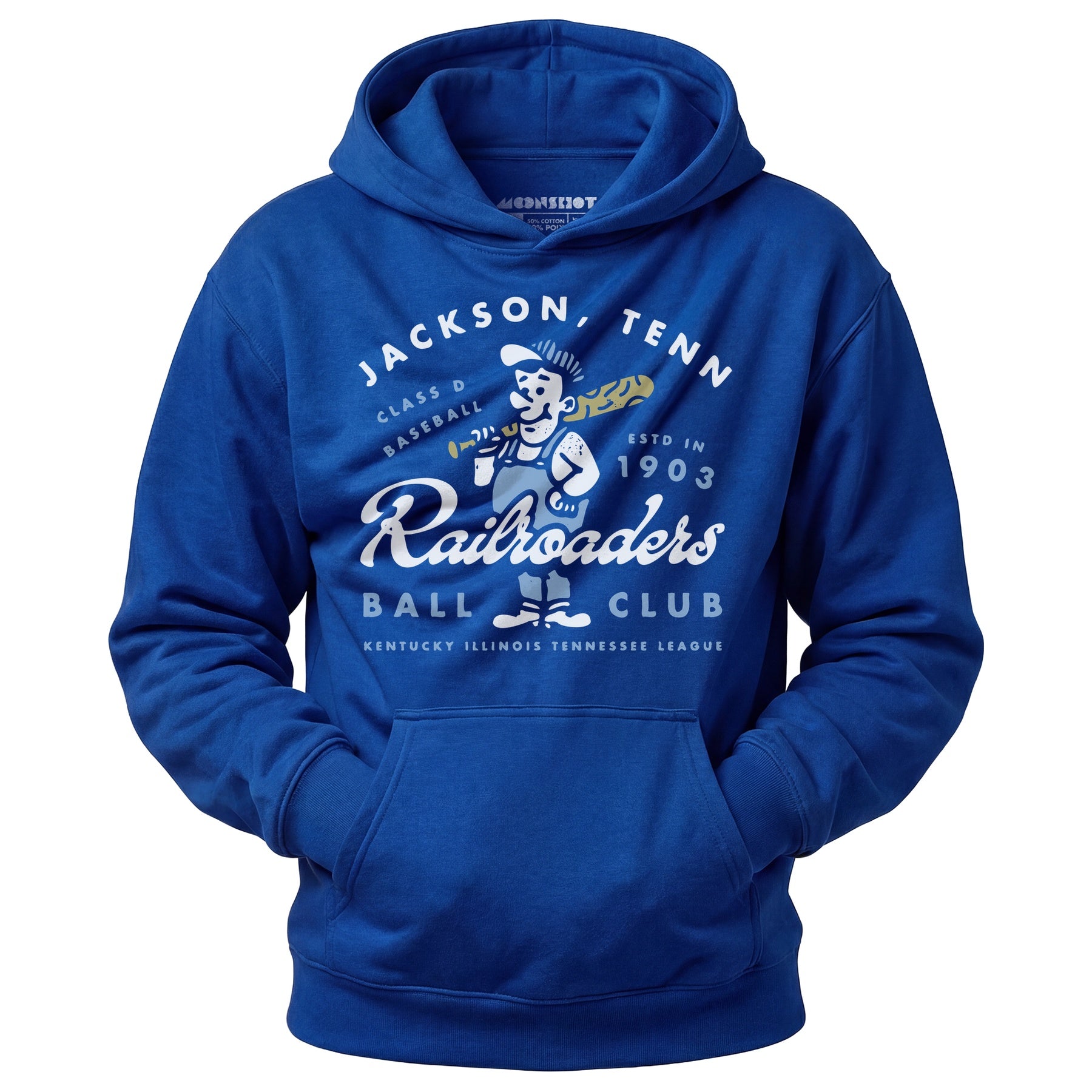 Jackson Railroaders - Tennessee - Vintage Defunct Baseball Teams - Unisex Hoodie