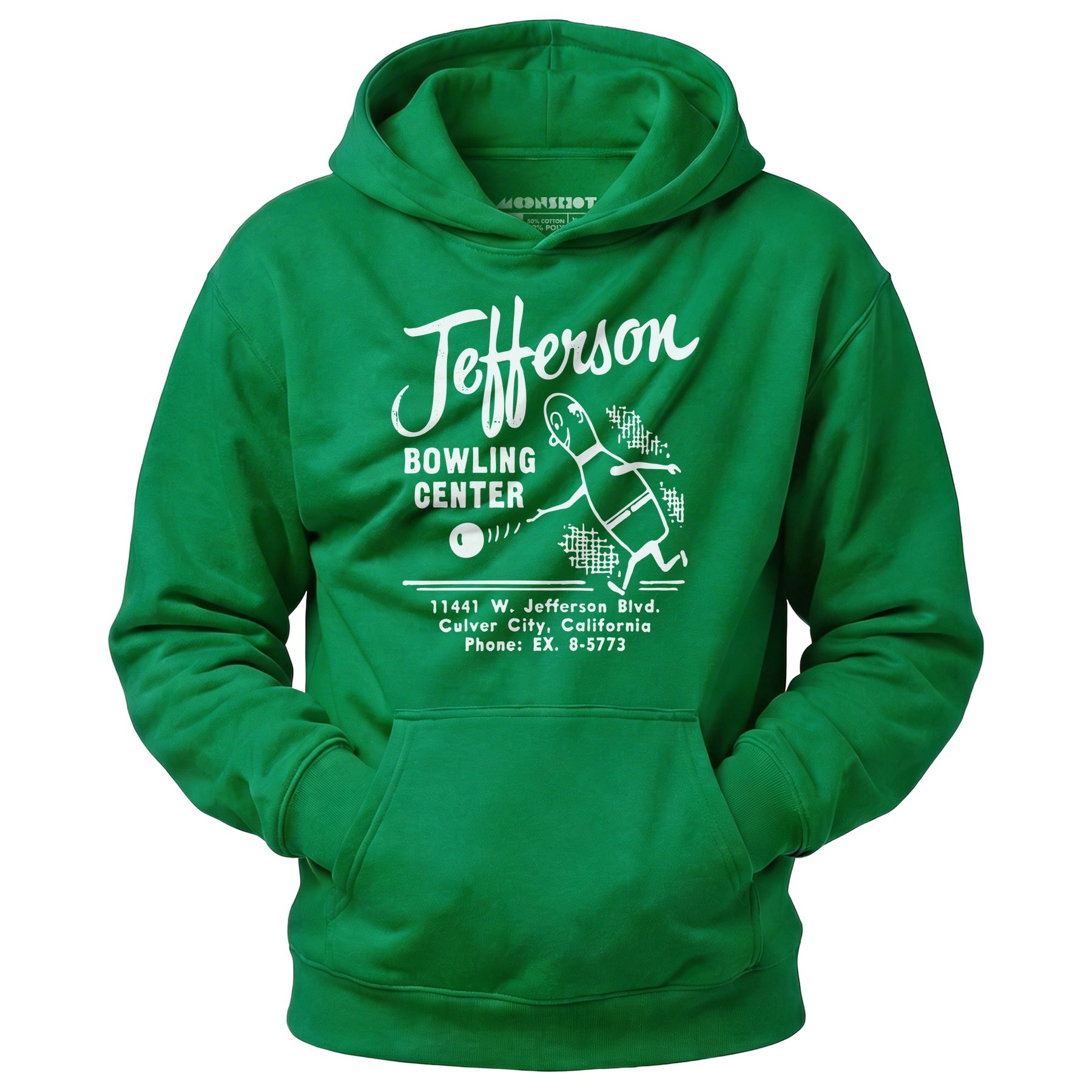 Jefferson Bowling Center - Culver City, CA - Vintage Bowling Alley - Unisex Hoodie