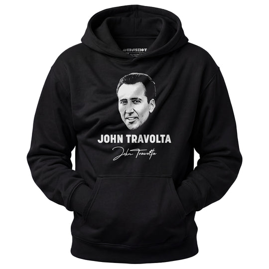 John Travolta - Nicolas Cage Face Off Mashup - Unisex Hoodie