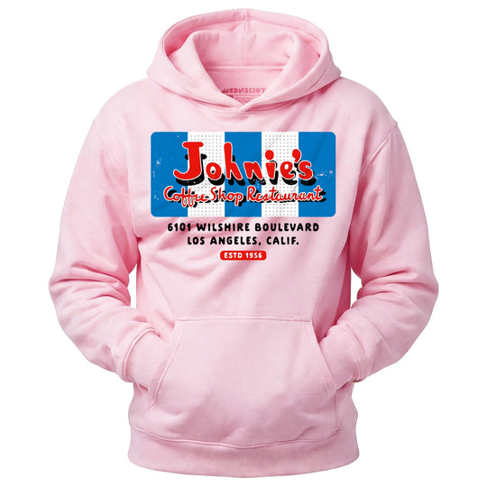Johnie's Coffee Shop - Los Angeles, CA - Vintage Restaurant - Unisex Hoodie
