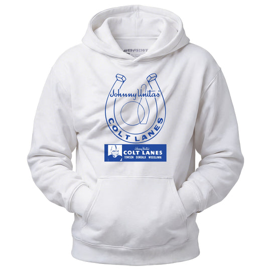 Johnny Unitas Colt Lanes - Maryland - Vintage Bowling Alley - Unisex Hoodie