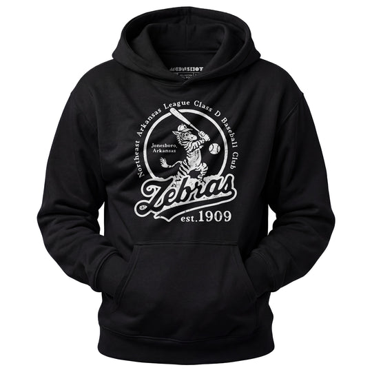Jonesboro Zebras - Arkansas - Vintage Defunct Baseball Teams - Unisex Hoodie