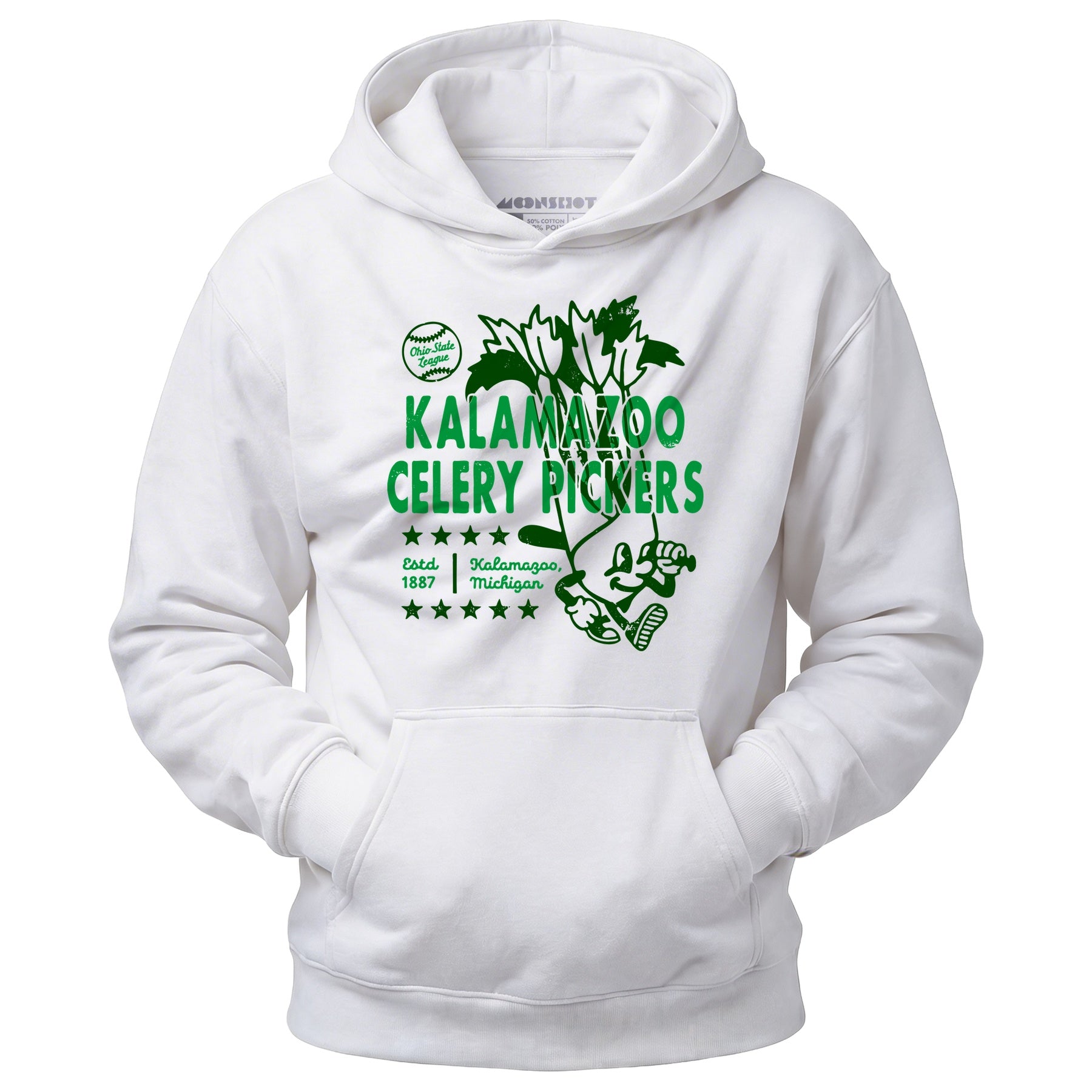 Kalamazoo Celery Pickers - Michigan - Vintage Defunct Baseball Teams - Unisex Hoodie