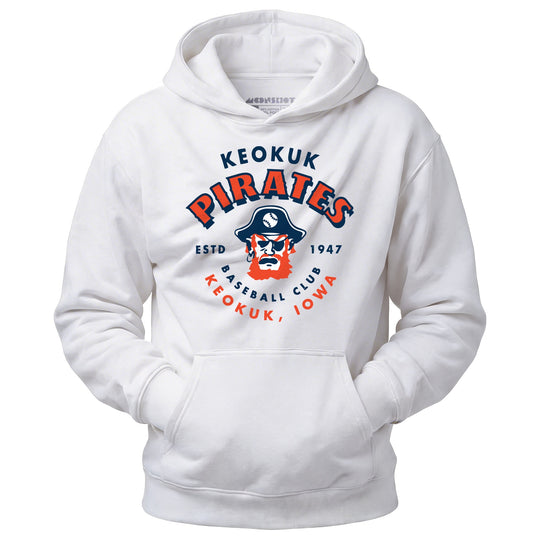 Keokuk Pirates - Iowa - Vintage Defunct Baseball Teams - Unisex Hoodie